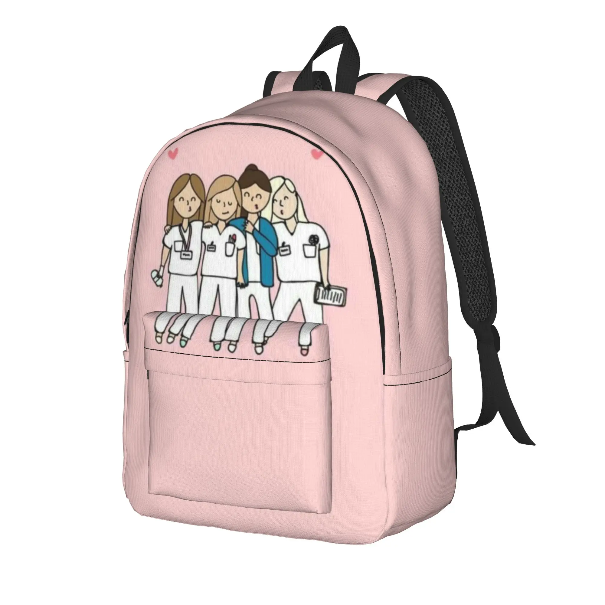 Enfermera En Apuros Doctor Nurse Medical Backpack  Pretty Backpacks Boy Travel Big High School Bags Designer Rucksack