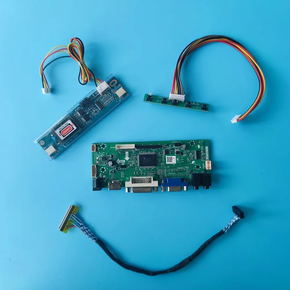 Controller board HDMI-compatible Work for 18.5inch HT185WX1-100/500/501 30pin 60hz 1366x768 2 lamps Screen Signal LVDS DVI VGA