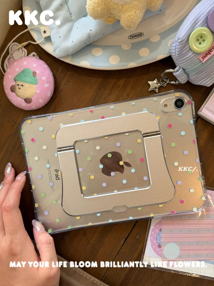 INS star dots Acrylic Back Stand for iPad Pro11 2020 10.9 10.5 Air 5th 4th 3rd Gen iPad 9th 8th 7th Gen Shockproof Tablet Cover