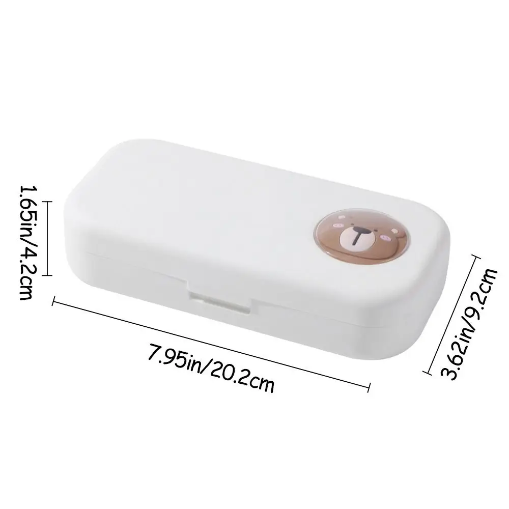 Cartoon Large Capacity Pencil Bag Multifunctional Portable Stationery Bag Double-layer Durable Pen Case Gift