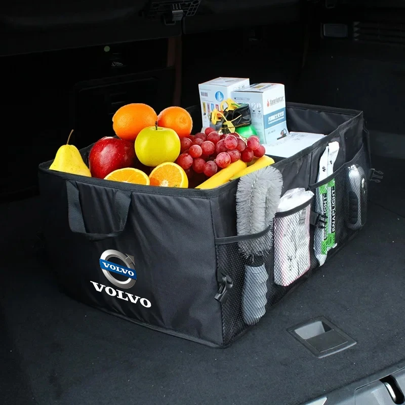 Car Trunk Organizer Large Capacity Ultra-durable Oxford Cloth Tool Storage Box For Volvo XC40 XC60 XC70 XC90 V40 V60 V90 S60 S80