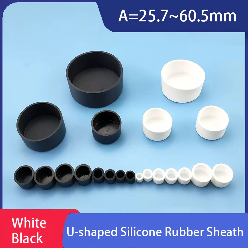 1-50pcs Silicone Rubber Round End Cap Dust Seal Protection Gaskets Pipe Cover Caps Round Tube Insert Stoppers 25.7mm~60.5mm