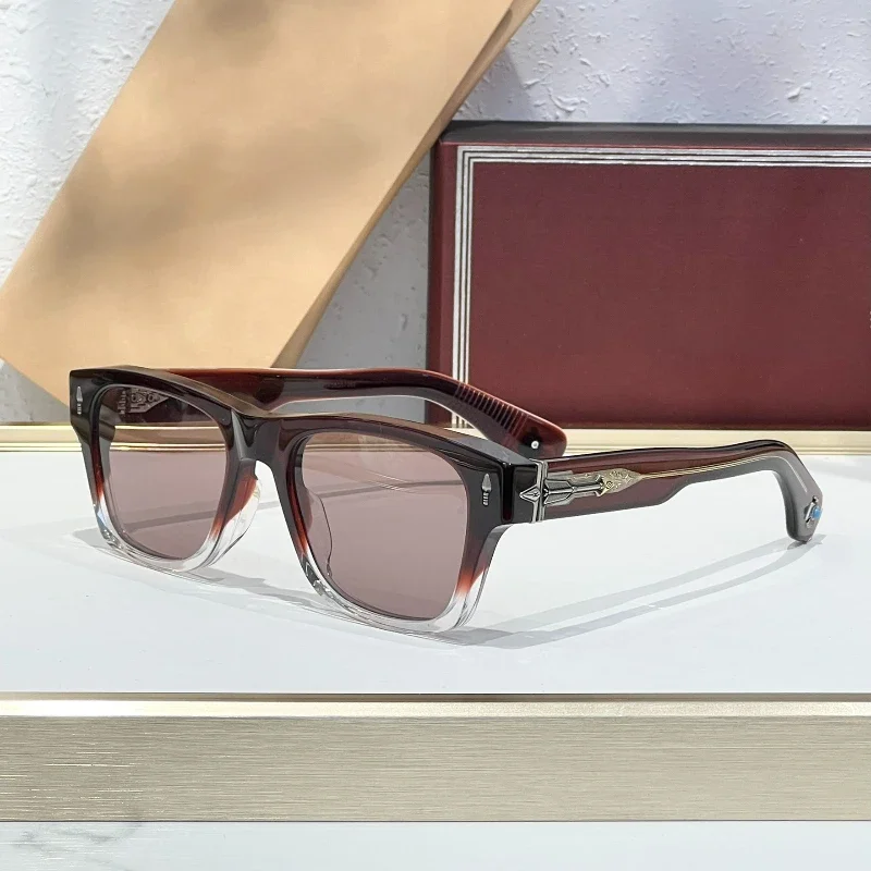 

Thick Acetate Sunglasses For Men Women High Quality Handmade Punk Trendy Acetate Eyewear Fashion Fashion 2025 New Sun Glasses