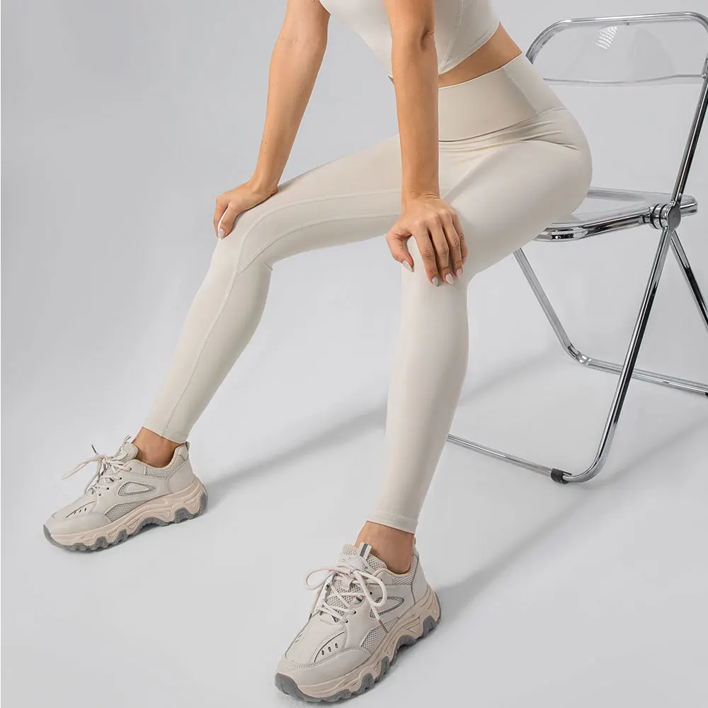 

2025 High-Waisted Yoga Pants - 4-Way Stretch Quick-Dry Workout Leggings for Running Cycling Gym Fitness