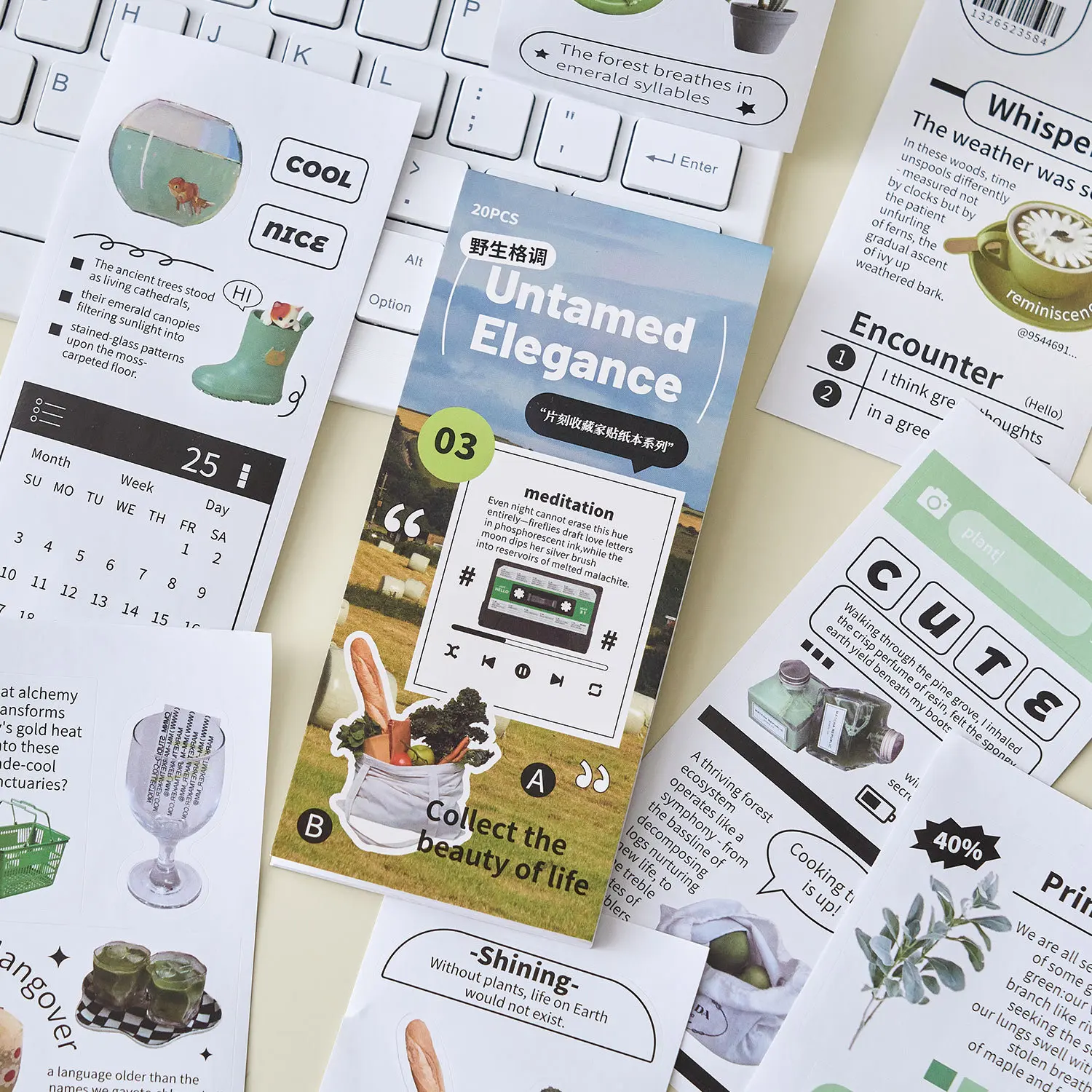 

Набор материалов для скрапбукинга Mr.Paper, 4 упаковки, серия Moment Collector, в корейском стиле INS, для DIY-журналов, коллажей и декора планеров