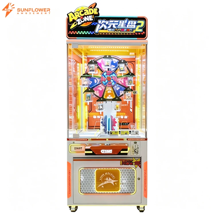 High Quality Arcade Game Machine 1-Player Acrylic Gift Machine Indoor Use Customizable Prize Vending Machine for Game Centers