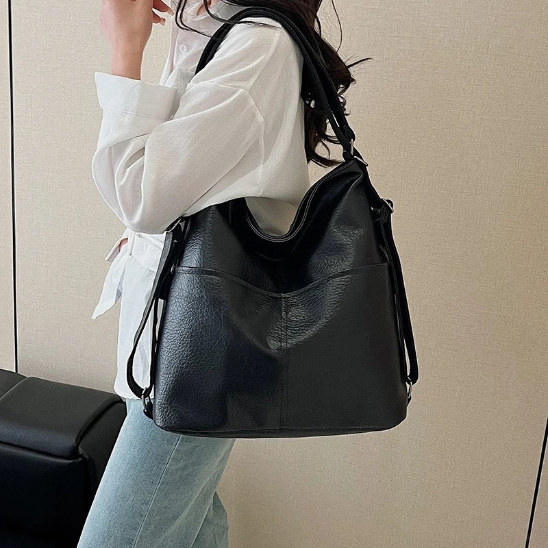 

Elegant Women Leather Luxury Classic Fashion Designer Shoulder Tote Bag Crossbody Handbag For Modern Chic Outings