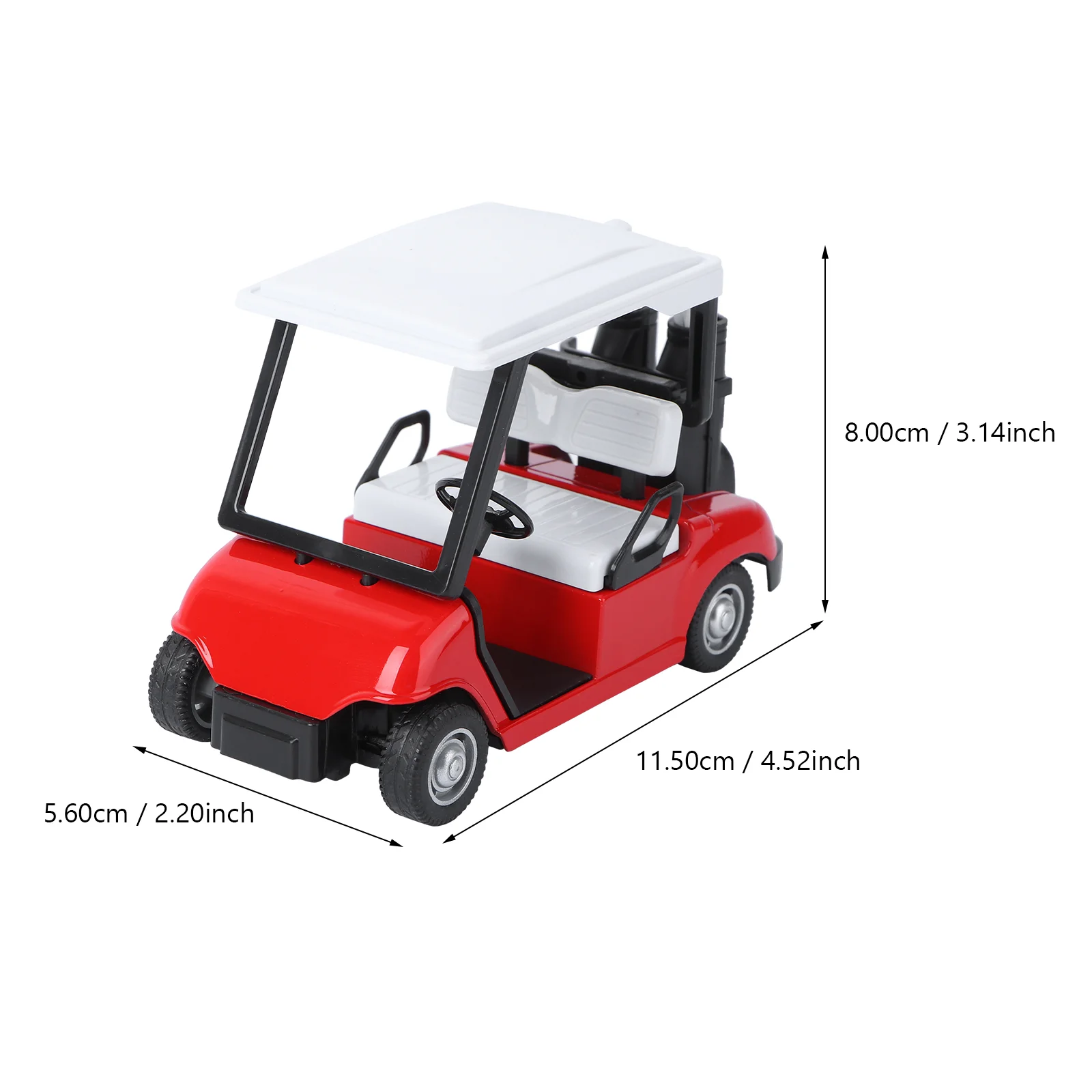 Kids Electric Car Model Metal Shopping Cart 1: 20 Toy Scale Golfs Red Alloy Baby Boy