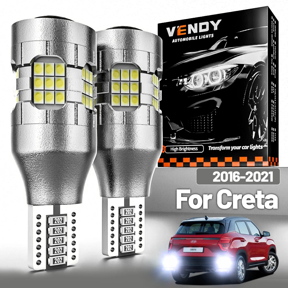 

2 шт. светодиодный фонарь заднего хода для Hyundai Creta 2016-2021, резервная лампа 2017 2018 2019 2020, аксессуары Canbus