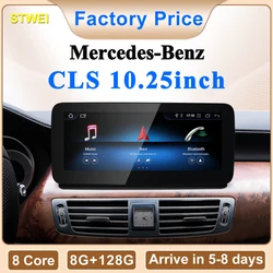 STWEI New Car Multimedia Wireless Android AUTO CarPlay 10.25inch Screen For Mercedes Benz CLS W218 X218 Car Video Players GPS