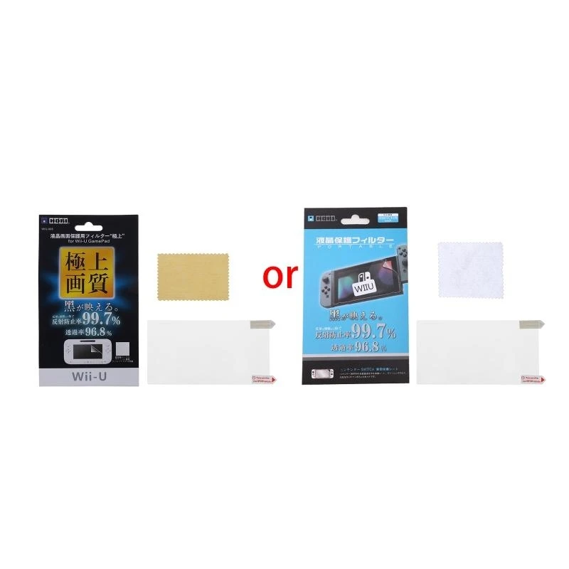 LCD Sceen Gamepad Transparent Protective Film Cover for U Game Console Screen Protector Accessories