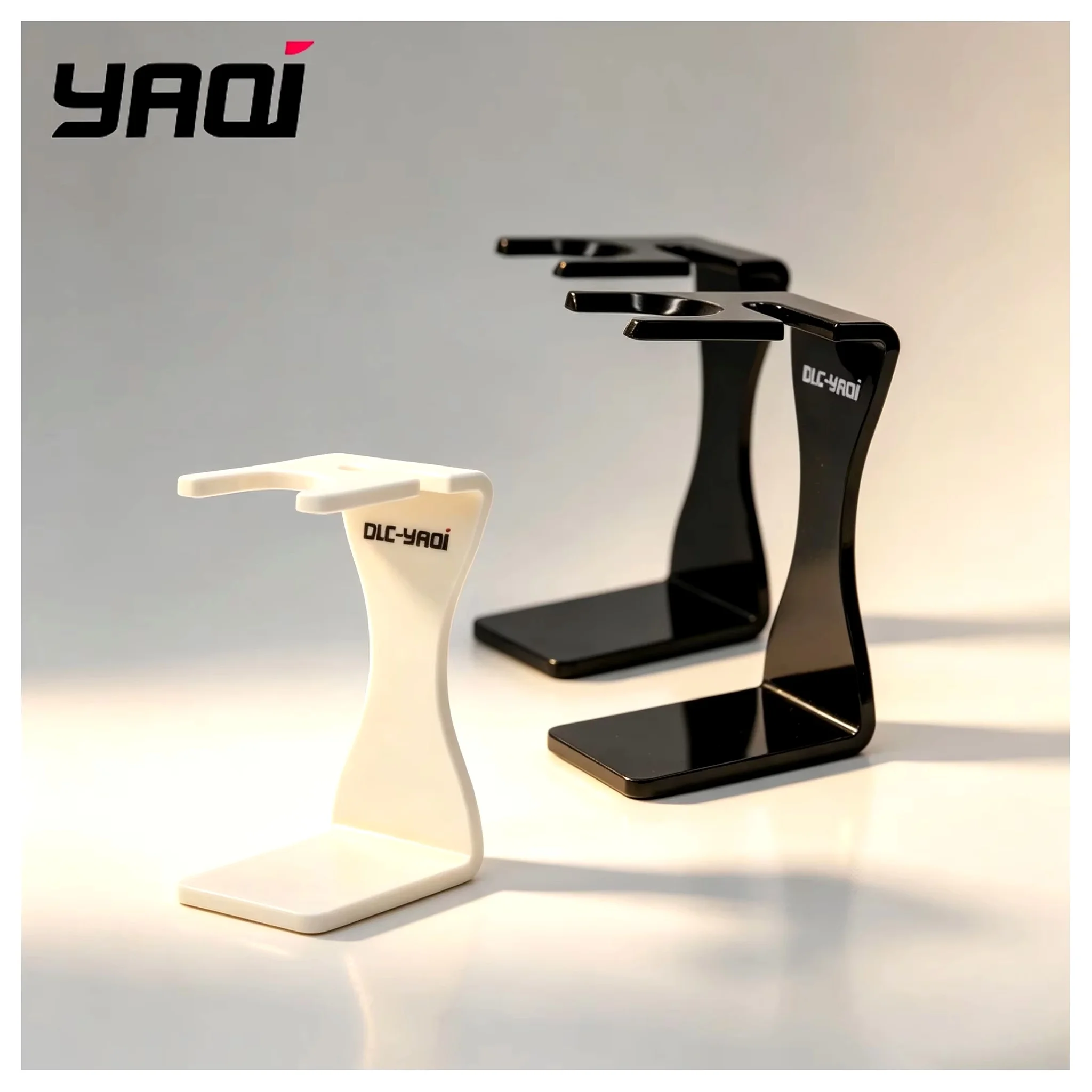 YAQI Noble Creamy Black White Color Shaving Brush And Razor Holder Men Shaving Products Wet Shave Tools Best Gift for Men