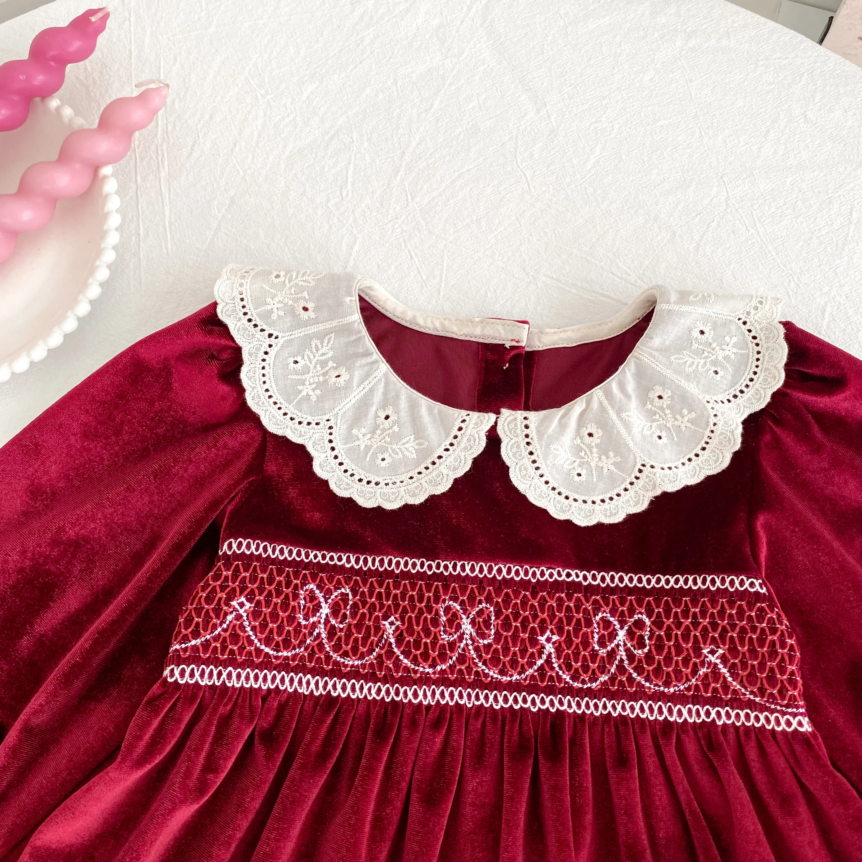Neue Weihnachten Kinder Party Kleid Baby Bodys Schwestern Kleidung Herbst Schwestern Mädchen Prinzessin Kleid Spitze Rot Neue Jahr Kinder Kleidung – Detail 18