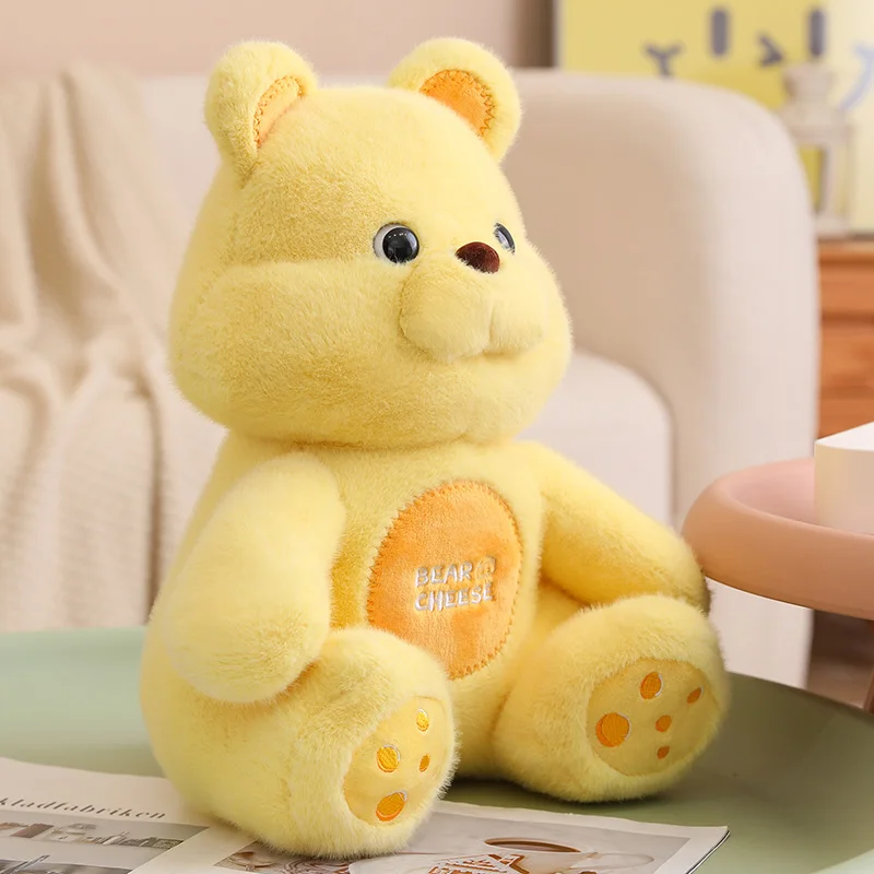 Cheese Bear Style Throw Pillows  Cute Comfort Soft Can Be Placed Sofa Headstock Festivals For family friends For Decoration