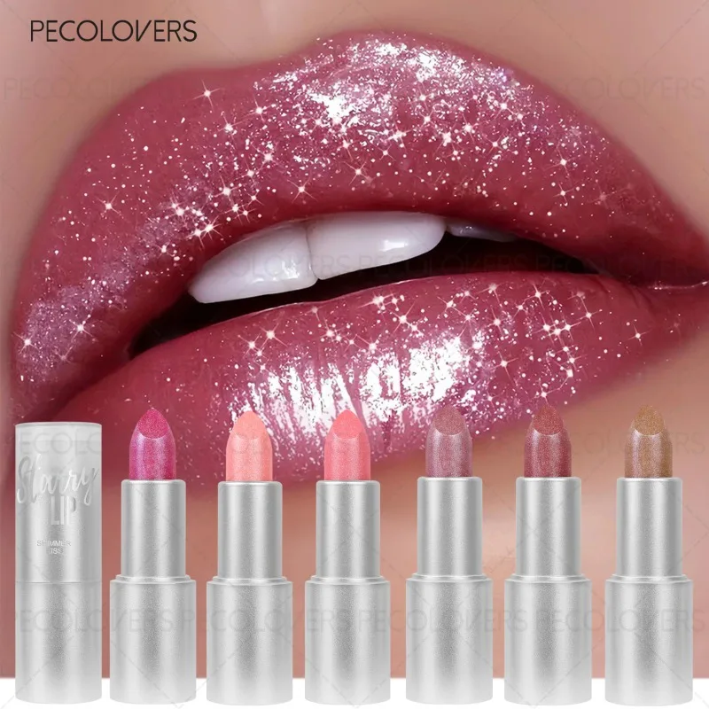 1PC グリッターリップスティック、輝きと魅力的な唇、防水性と耐汗性、フェスティバルメイク、リップ化粧品に最適