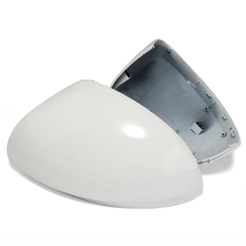 VWティグアンシャランシュコダイエティ-車のサイドミラーカバー,ミラーキャップ,黒または白,1ペア