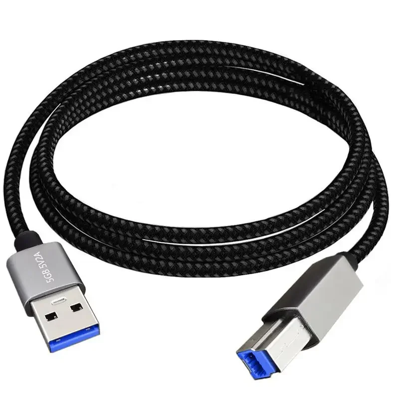 High Speed USB3.0 Printer Data Cable A Male To B Male AM/BM Square Port Mobile Hard Disk Case Data Connection Cable