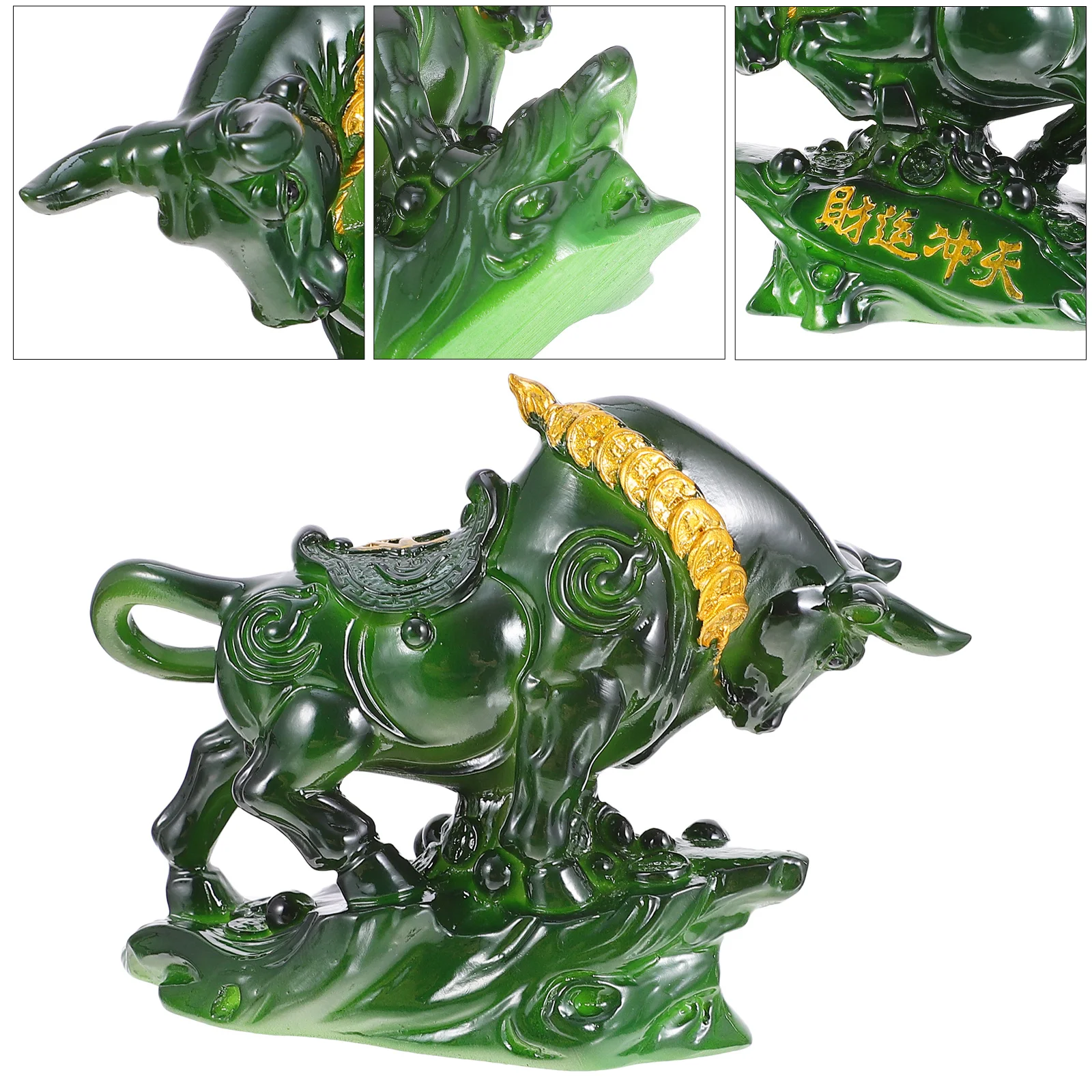 

1Pcs Color Changing Tea Pet Cattle Resin Desktop Decor Home Office Ornament Creative Ox Sculpture Adornment Tea Pet Ornament