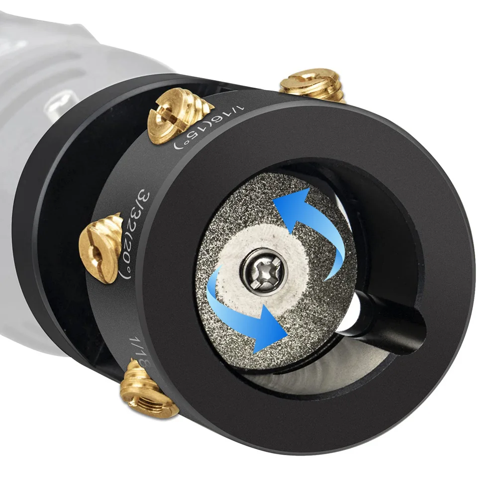 

TIG Welding Tool Multi Angle & Offsets Tungsten Grinder with Wheels & Connecting Rod with Cut Off Slot for Precision TIG Welding