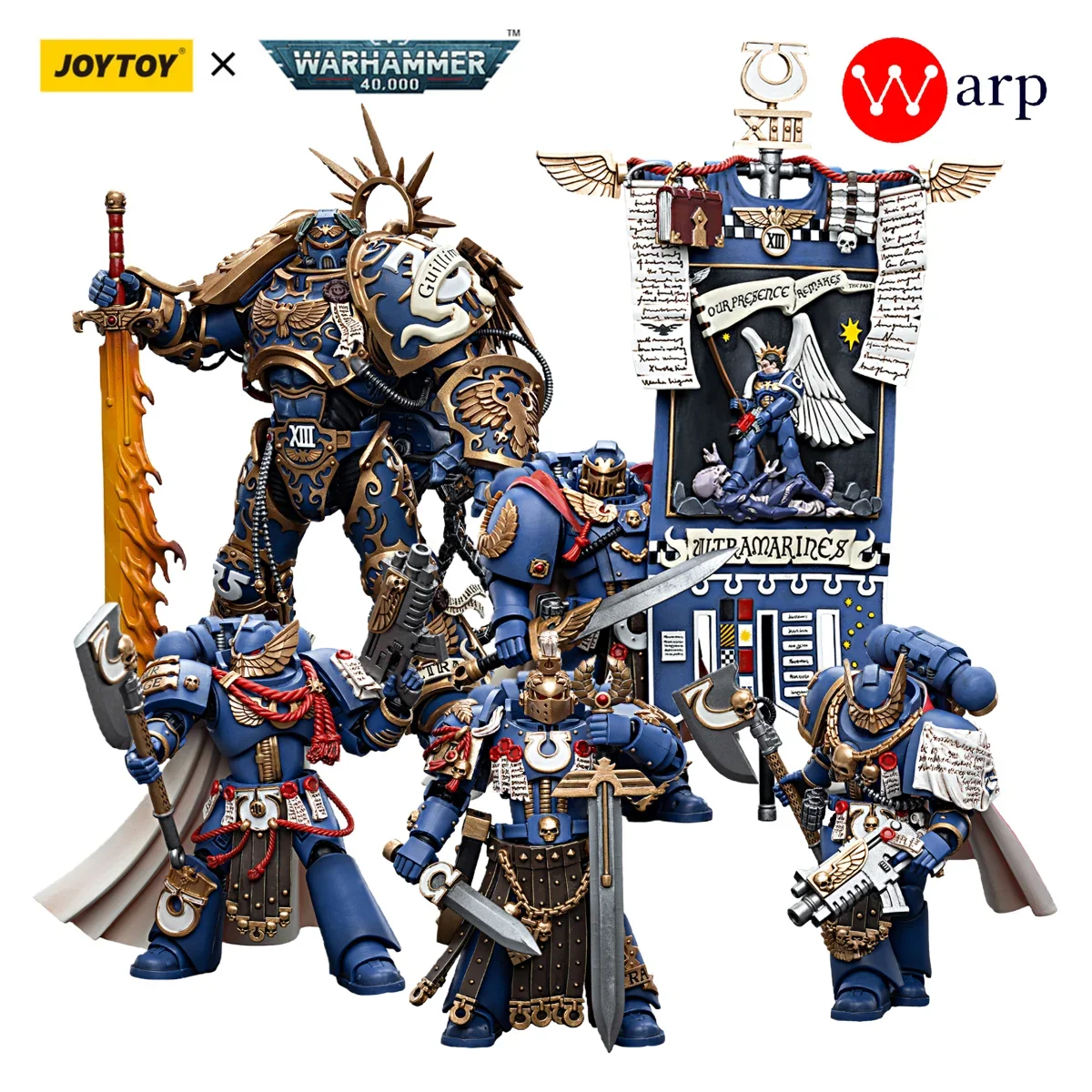 

[In-Stock] JOYTOY Warhammer 40k Action Figures Ultramarines Honour Guard Chapter Champion Primarch Roboute Guilliman Anime Model