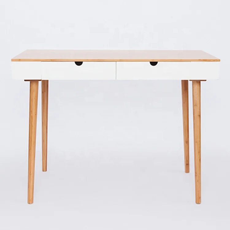 Bamboo Dressing Table Makeup Table Simple Style Computer Desk Office Table Study Desk with Drawer