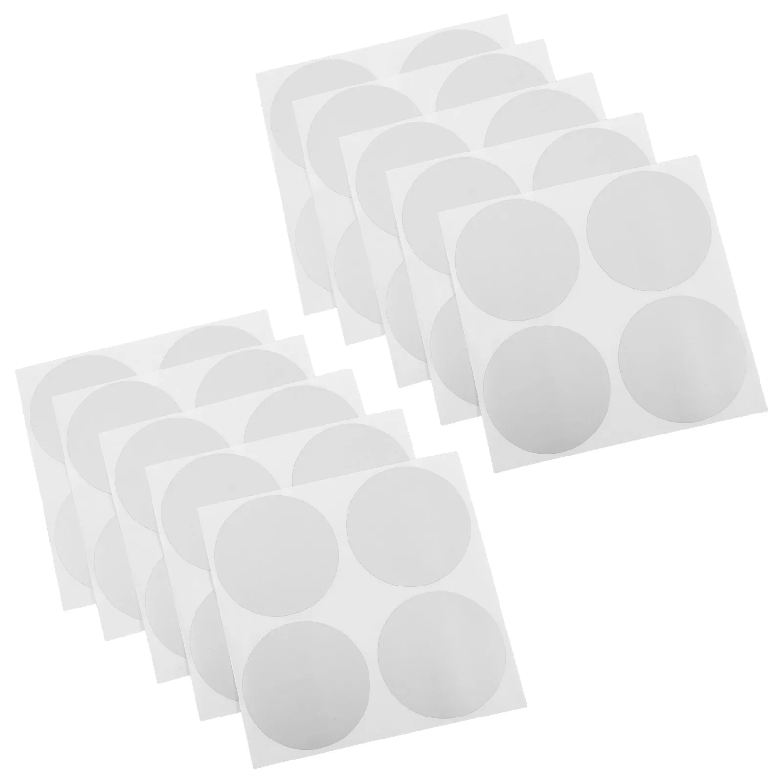 

50pcs Scratch Card Stickers Round Game Lottery Film Custom Off Cards Silver 45 Mm DIY Creative Labels Self Adhesive Folder Tag