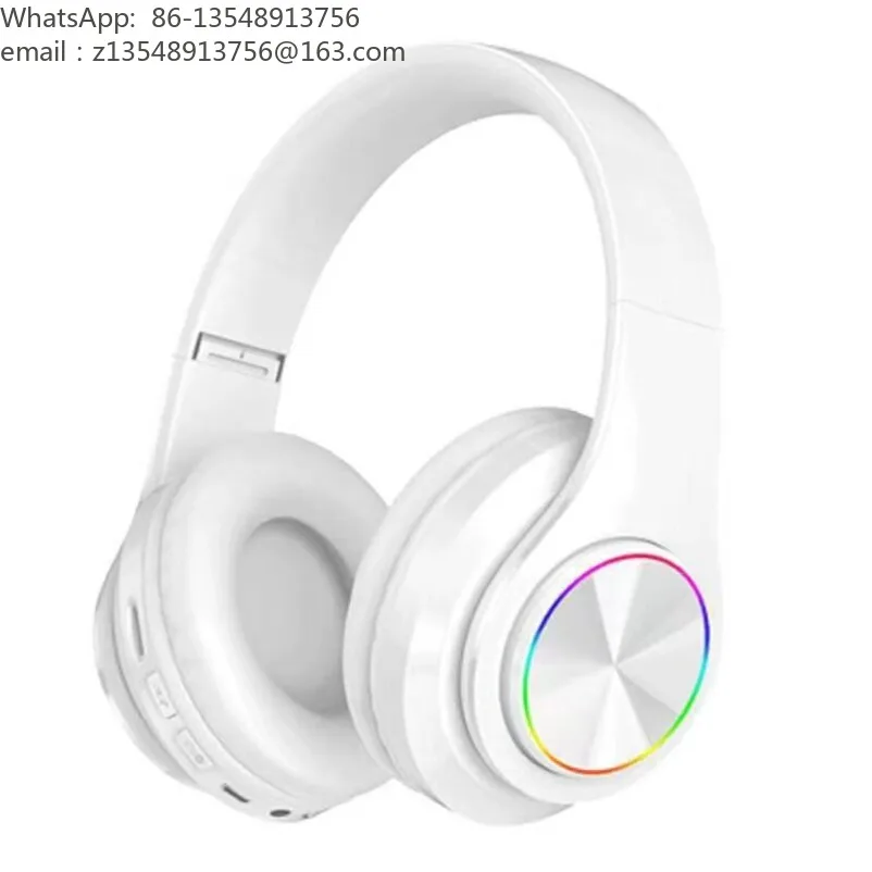 B39 Bluetooth headset UV foldable sports headset wireless headset luminous stereo sound
