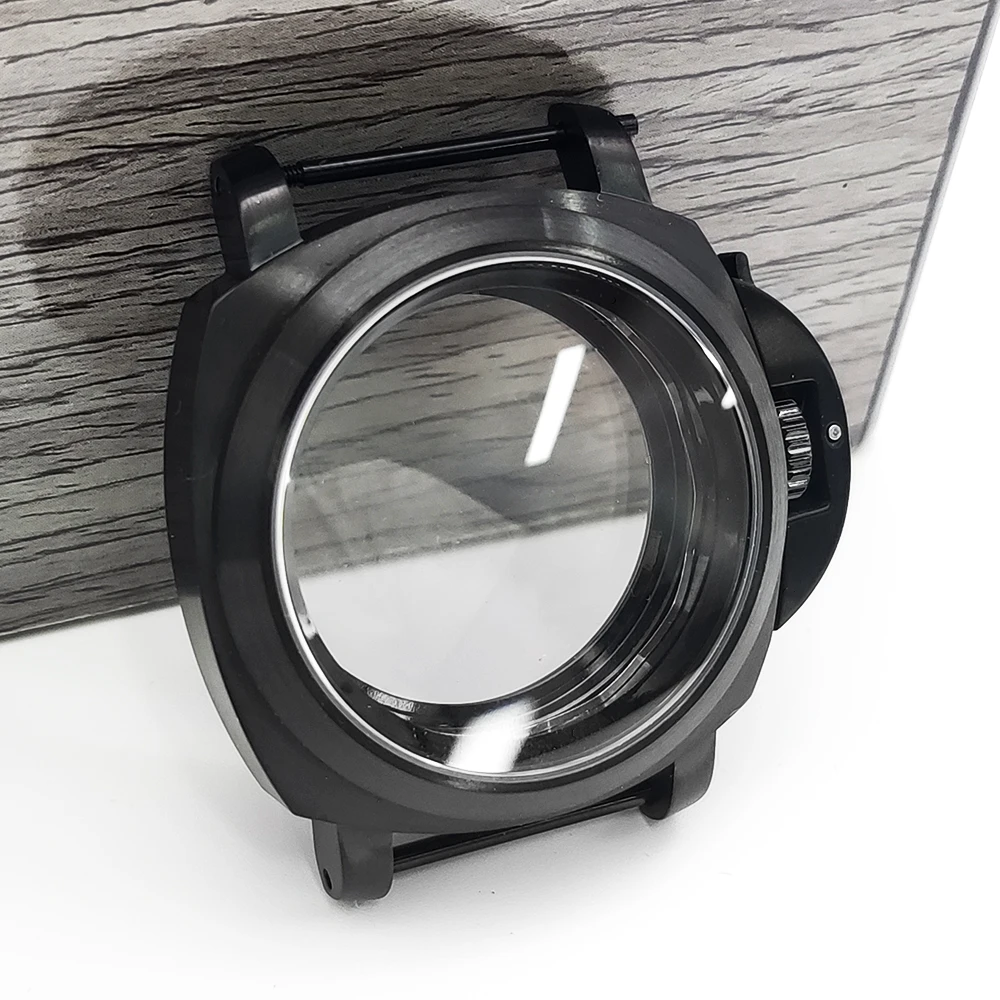 حافظة سوداء بمقبض 40 ملم، مناسبة لحركة NH35/36/4R/7S اليابانية، وإكسسوارات الساعة