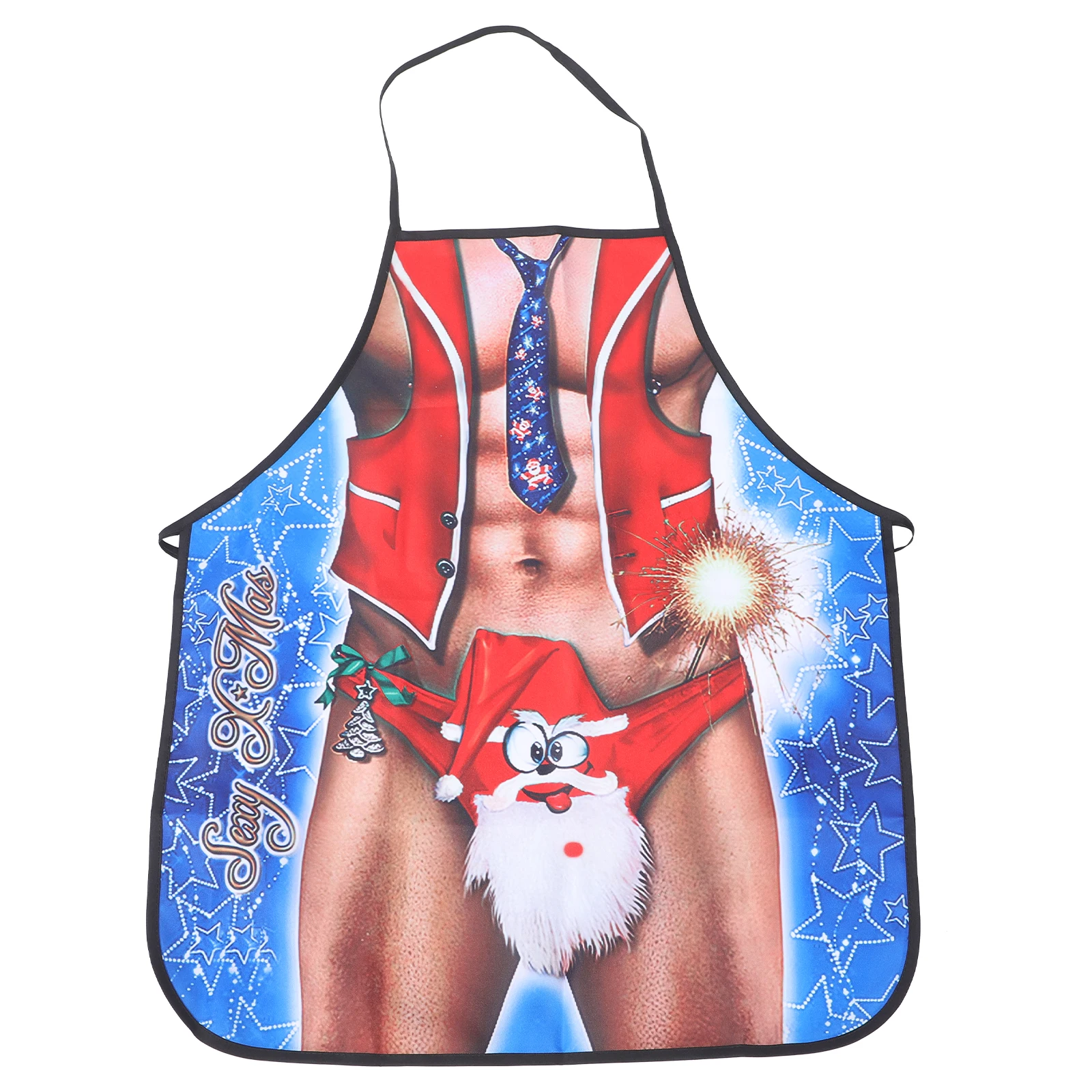 

Christmas Apron for Men Funny Water Proof Male Aprons Cooking Thickened Universal Christmas Party Gifts Grease Proof BBQ