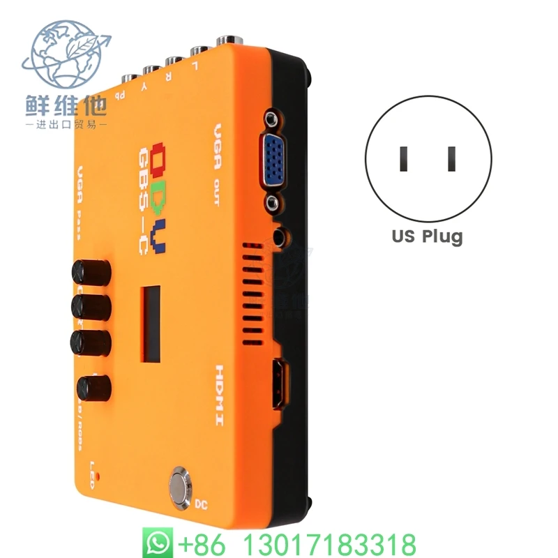 ODV-GBS-C AIO OSSC Control RGBS/YPBPR/RGBHV a VGA/HDMI-Compatible Adaptador convertidor de vídeo de baja resolución-Enchufe estadounidense XQ