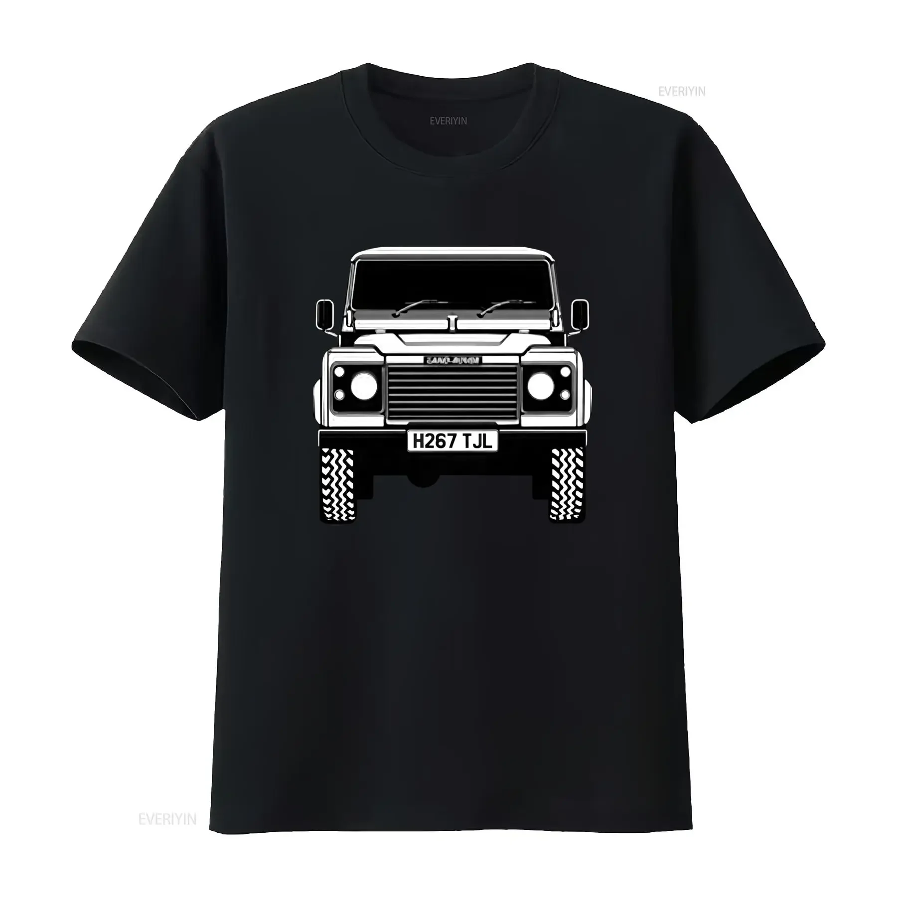 Vintage Defender Car Logo T Shirt 1990 1994 90 D90 110 D110 Models Retro Off Road Vehicle Print Casual Round Neck for all Soft