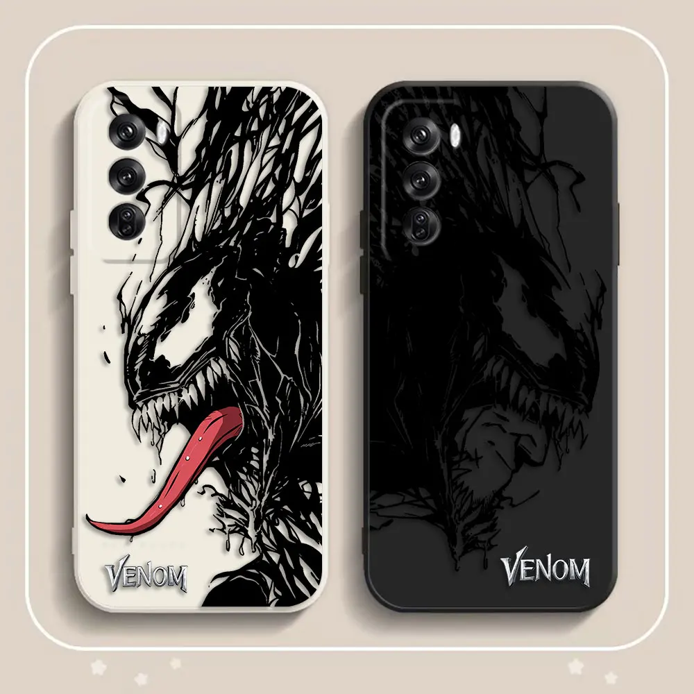 

Marvel Black Venom Custom Photo Phone Case For OPPO A7 RENO Z 2F 2Z 3 4 4F 5F 5 6 6Z 7 7Z 8 8T 10 12 13 13F PRO Silicone Case