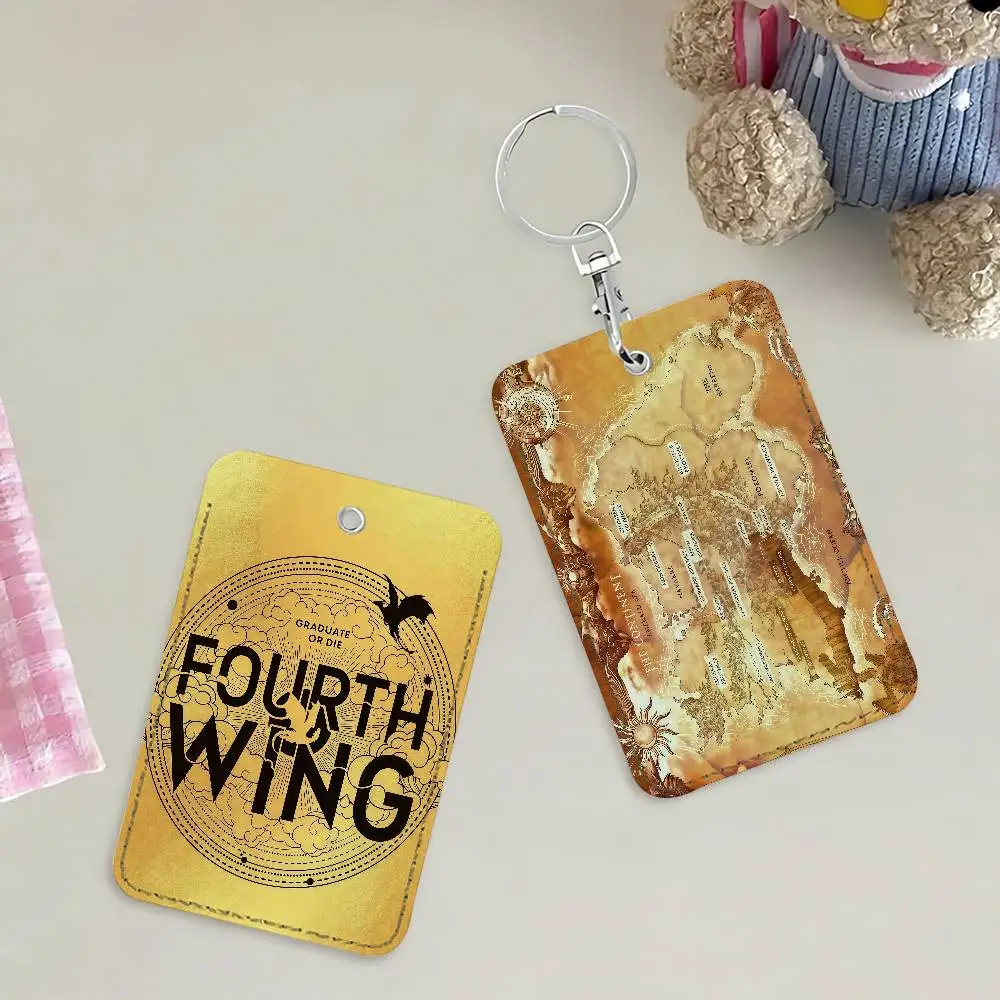 

Держатель для карт Book Fourth Wing, подходит для студентов, для использования в автобусах, метро, банках, спортзалах, а также для предотвращения потери ключей.