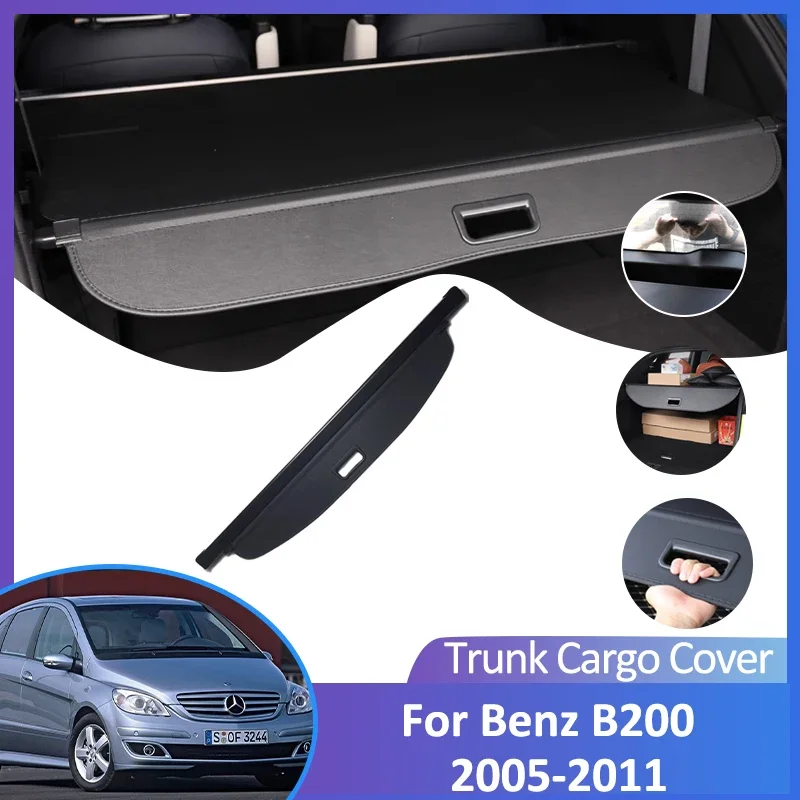 For Mercedes Benz B Class W245 B180 B200 B170 2005-2011 Rear Trunk Cargo Cover Retractable Luggage Curtain Accessorie Waterproof