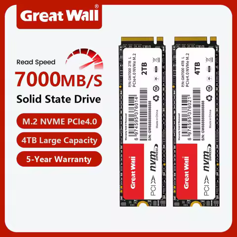 Great Wall Internal Solid State Drive M.2 2280 PCIe 4.0 NVMe SSD Game Drive Works for PS5 Hard Disk for Laptop PC