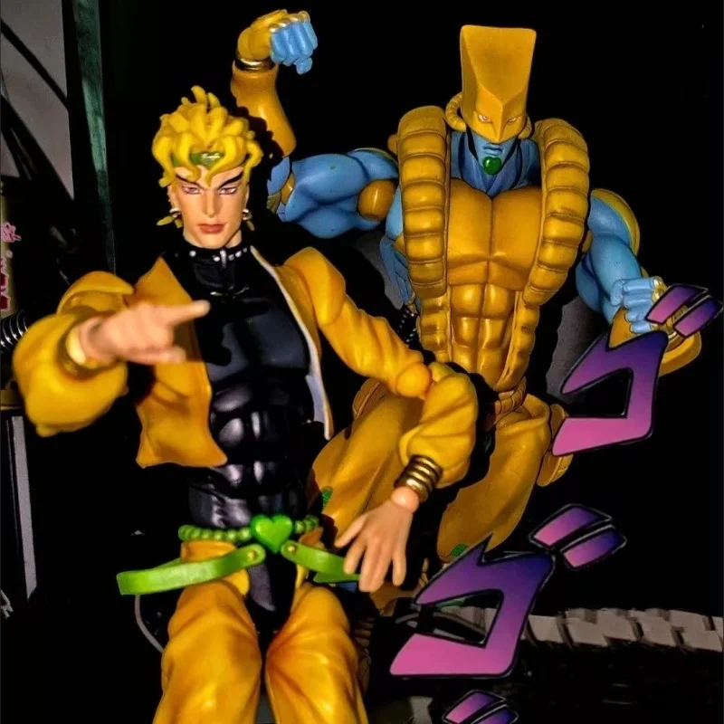 

Аниме Jojo Bizarre Adventure Super Action Statue Big 25cm Фигурка Kujo Jotaro Dio Brando Star Platinum The World With Box