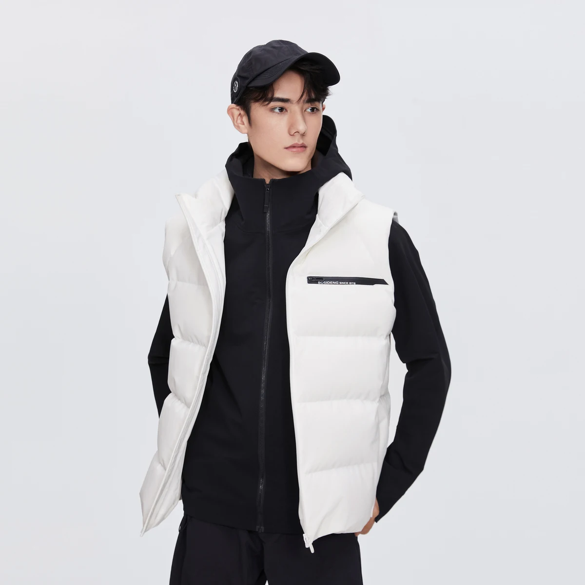 

BOSIDENG 90% пуховый жилет для мужчин и женщин, зимняя куртка, жилет на утином пуху, утепленная теплая верхняя одежда, спортивный зимний пуховик