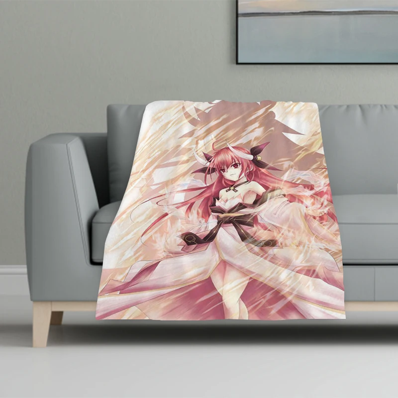 

Sofa Blankets for Bed Anime Date A Live Warm Winter Blanket Bedspread the Knee Baby & Throws Bedspreads Double Comforter Camping