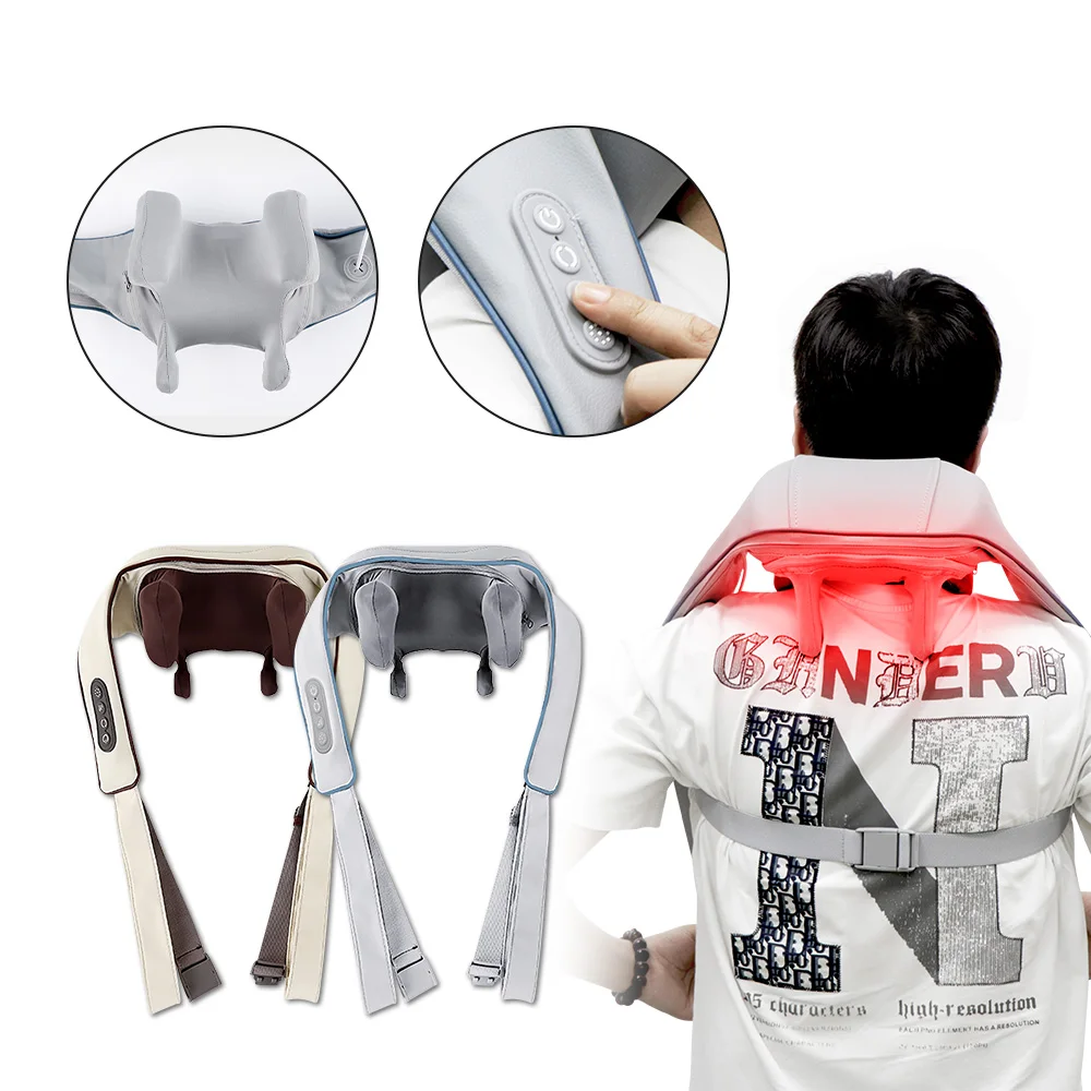 

Neck and Shoulder Massager Massage Shawl Electric Kneading Multifunctional Back Massager Massaging Multiple Parts of the Body