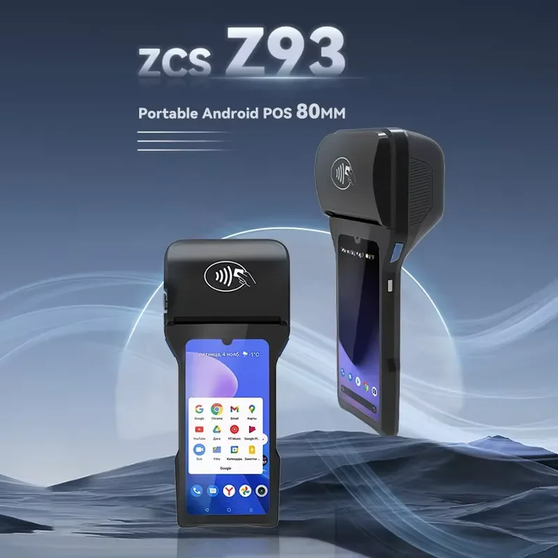 Z93 4G Handheld 80mm Android Printer Touch Screen Pos Systems Invoice Electronics Billing Receipt Printer Pos