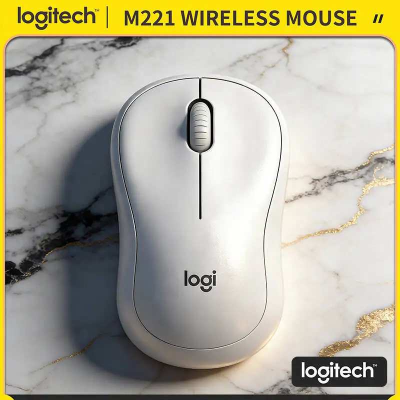 

Бесшумная оптическая мышь Logitech M221 — легкая, бесшумные клики, 1000 точек на дюйм, подходит для ежедневной работы на настольном ноутбуке
