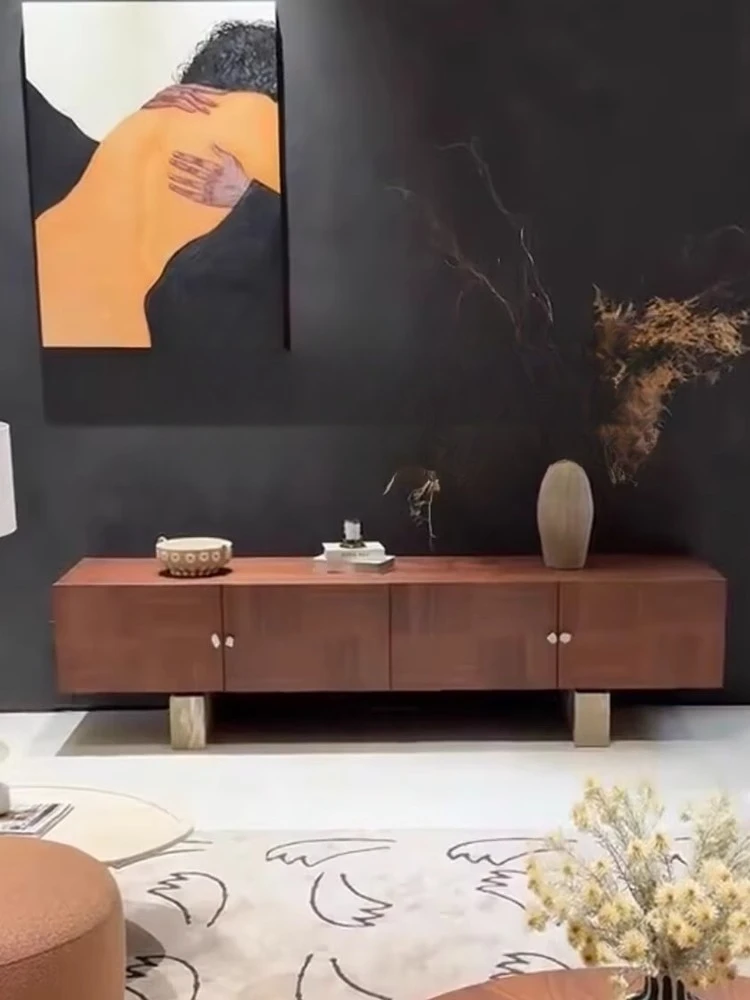 

Средневековый простой французский шкаф для телевизора, напольный шкаф для гостиной, итальянский дизайнер рекомендует мраморный шкафчик для ног