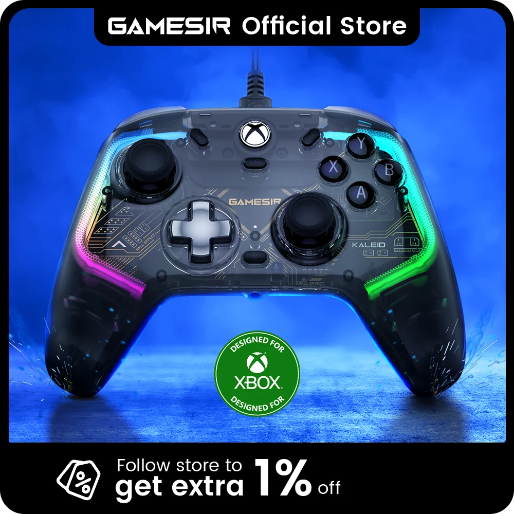 GameSir Kaleid Xbox Controller Hall Effect Gamepad for Xbox Series X, Xbox Series S, Xbox One game console