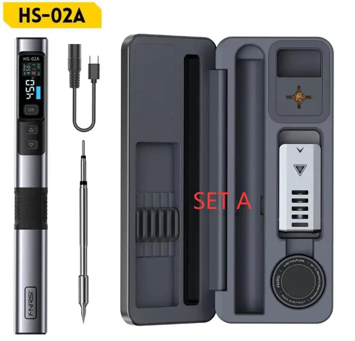 HS-02A 24V 100-450 Degree Welding Solder Rework Station PD W Adjustable Temperature Soldering Iron