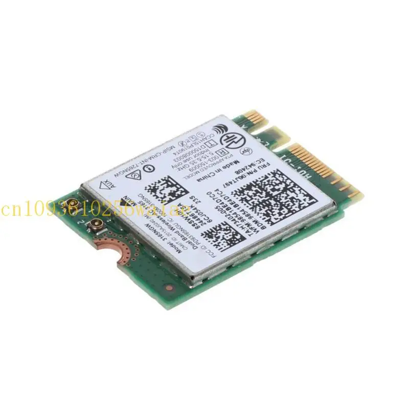 IEEE 802.11AC WiFi NGFF per interfaccia M.2 Adattatore WiFi 433Mbps per PC portatili-Scheda Wi-Fi NGFF per con compatibilità BT