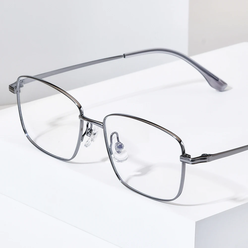 NIANZHEN Titanium Alloy Eyeglasses Frame Men Square Brand Design Glasses Ultralight-Weight Retro Women Eyewear Spectacles 6512