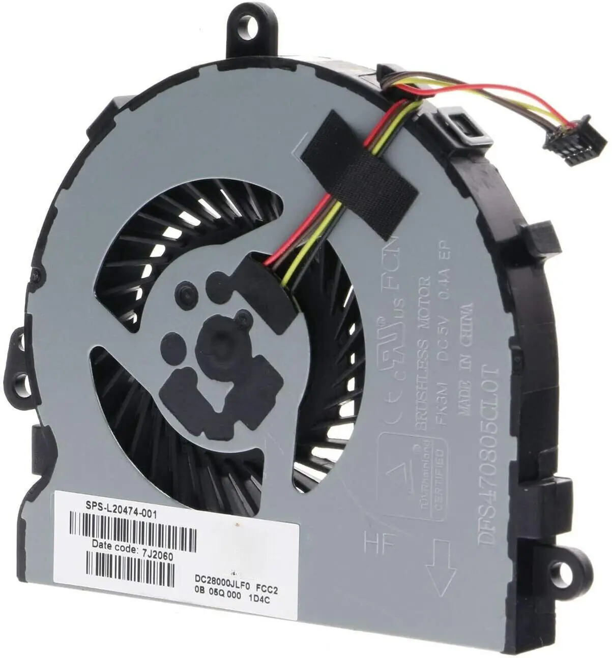 CPU Cooling Fan for HP Pavilion 15-DA 15-DA0014TX L20473-001 Laptop Fan