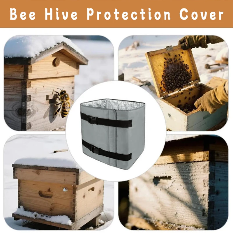 

Winter Bee Hive Wrap Waterproof Beehive Wrap Hive Insulation Wrap Outdoor Windproof Winter Warm Bee Hive Protection Cover