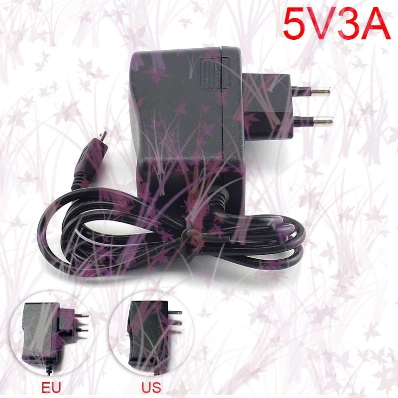 مايكرو USB التيار المتناوب إلى تيار مستمر محول الطاقة توريد الولايات المتحدة الاتحاد الأوروبي التوصيل Iuput 100 فولت - 240 فولت محول شاحن الناتج تيار مستمر 5 فولت 3A 3000mA ل التوت E2 #1