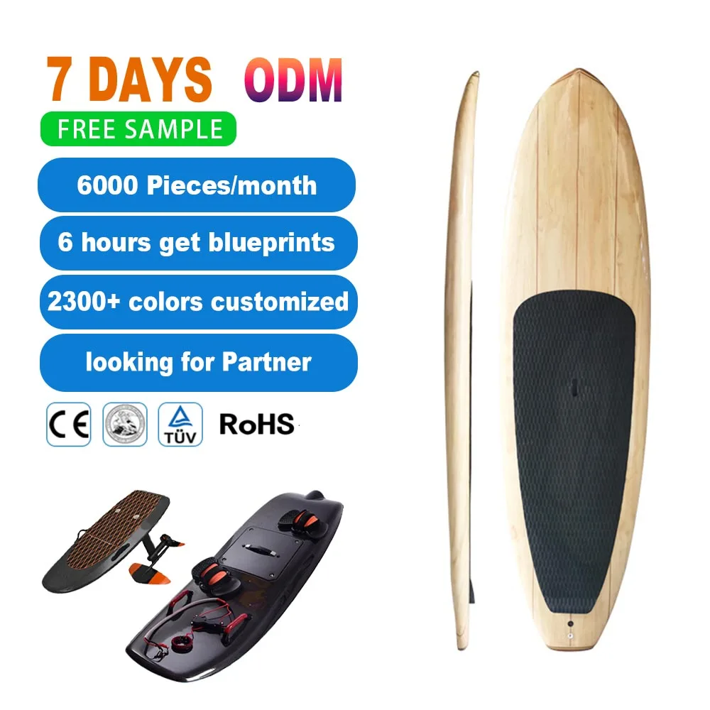 

Customized Wholesale Wooden Fiberglass Boards Surfboards Epoxy Bamboo Surfboard